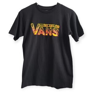 Vans Flame Logo T Shirt Size Small